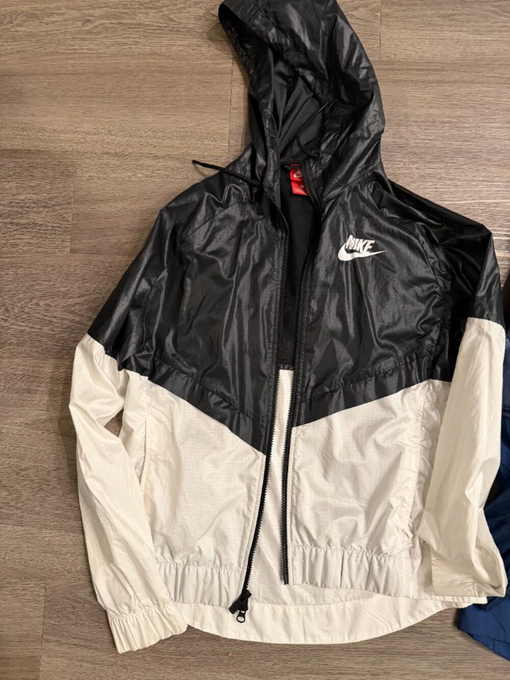 Nike Windrunner Black White Colorblock Hooded Jacket